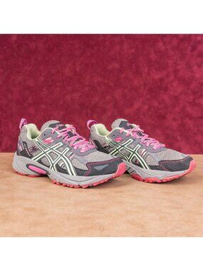 Asics Women Gel-Venture 5 T5N9Q Multicolor Sport Running Blue shoes sz 7.5